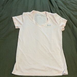 Under Armour Light Pink V-Neck T-Shirt
